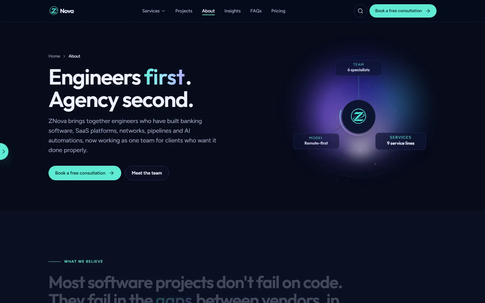 The About page
